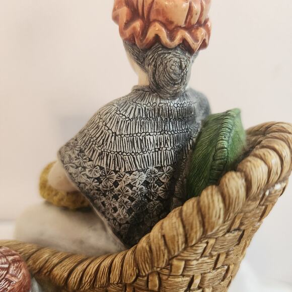 Vtg 1981 Naturecraft England Grandmas Comfort Figure 882 Hand Painted Stonecraft - Picture 12 of 12